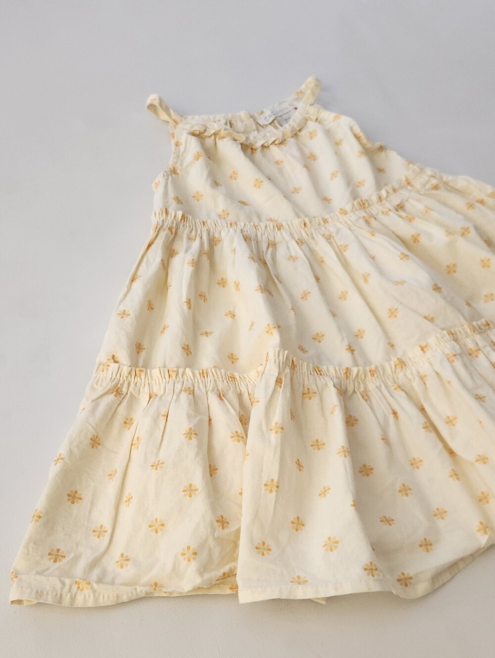 C&C California Kids Baby Yellow Dress with Yellow Daisy Print
